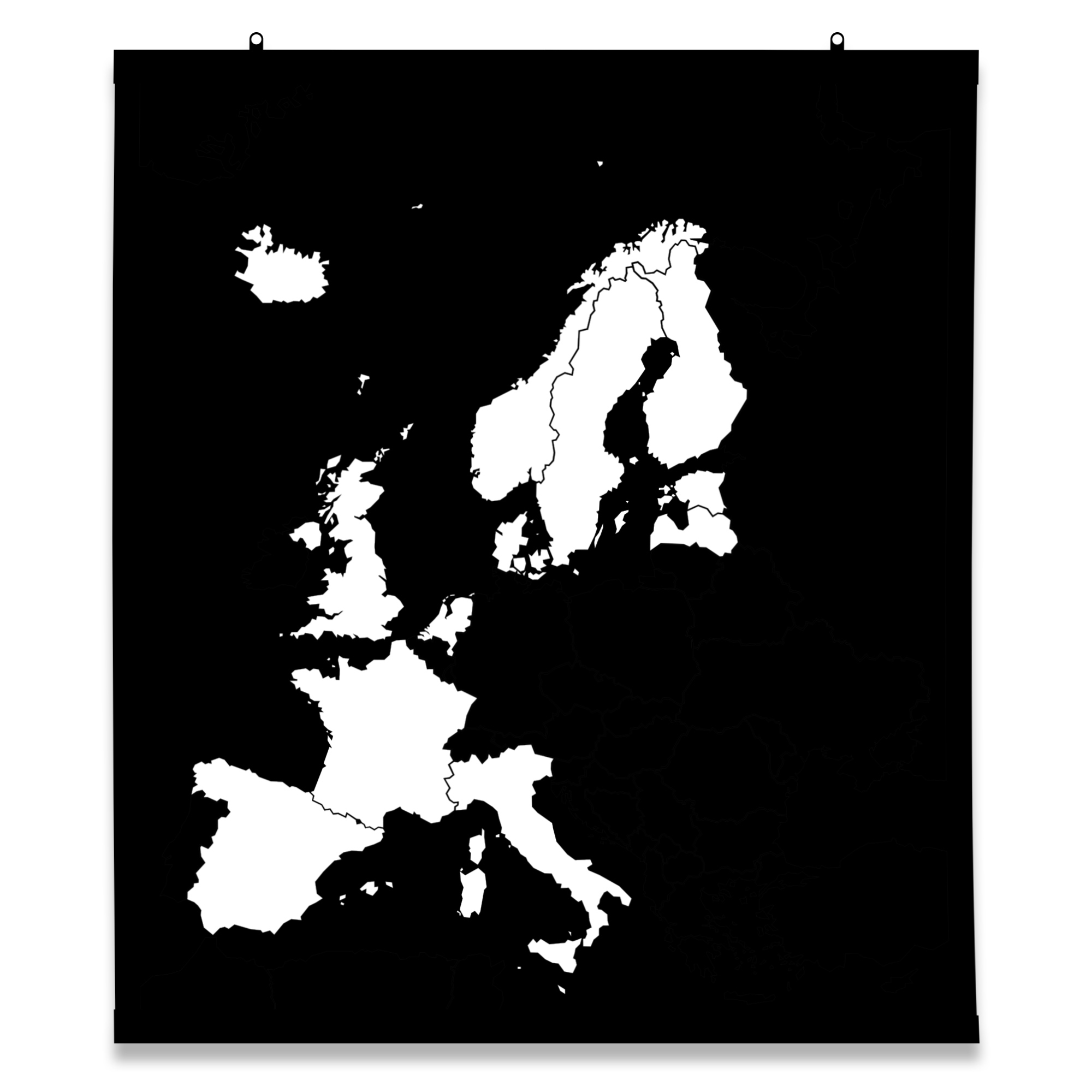 Europakarte Go!Europe! zum Abziehen