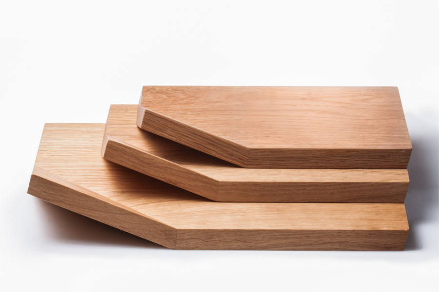 Schneidebrett Holz Design - 3er-Set