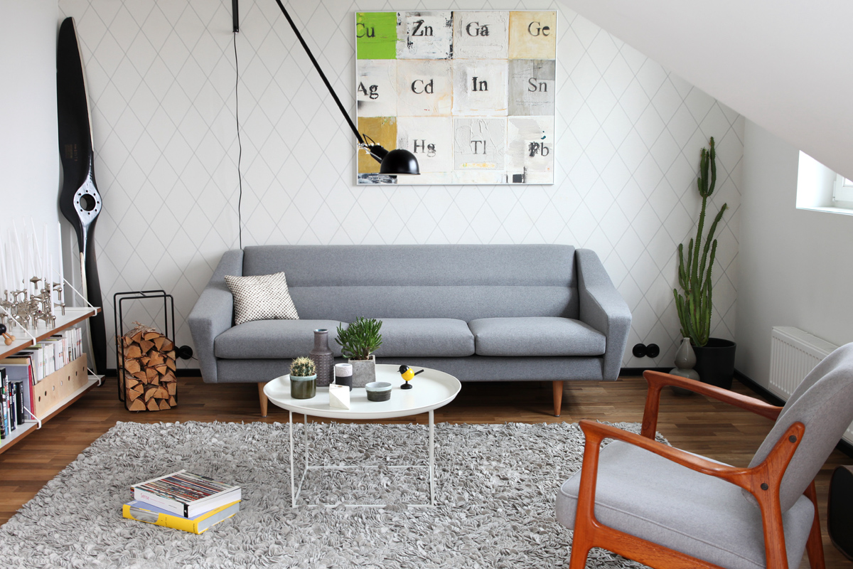 Sofa Wohnzimmer skandinavisches Design