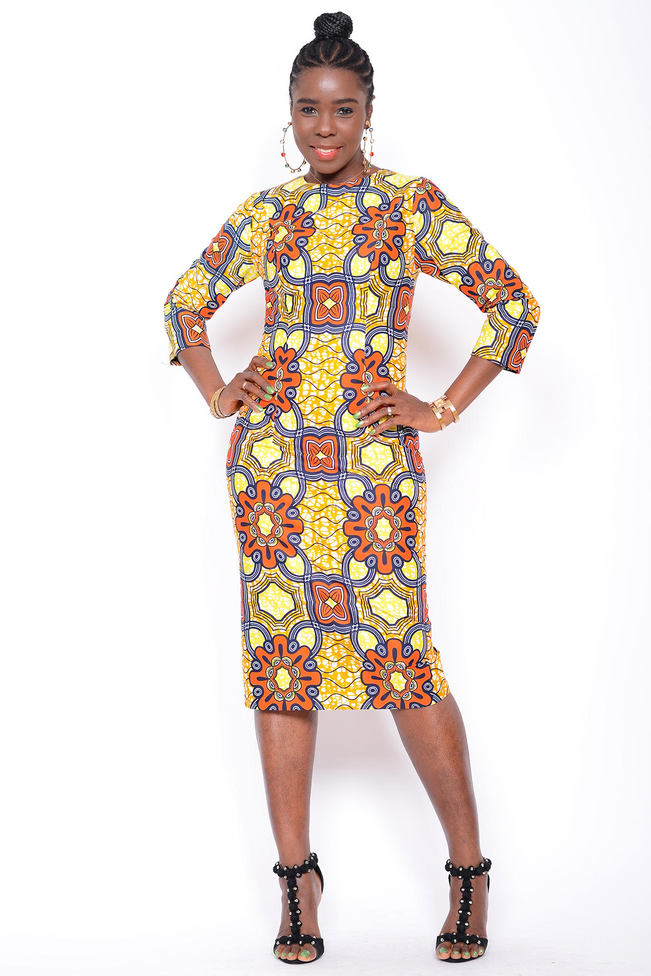 Afri Mode - Euge-W Kollektion 2024 -  Februar - das afrikanische Kleid Parilisa