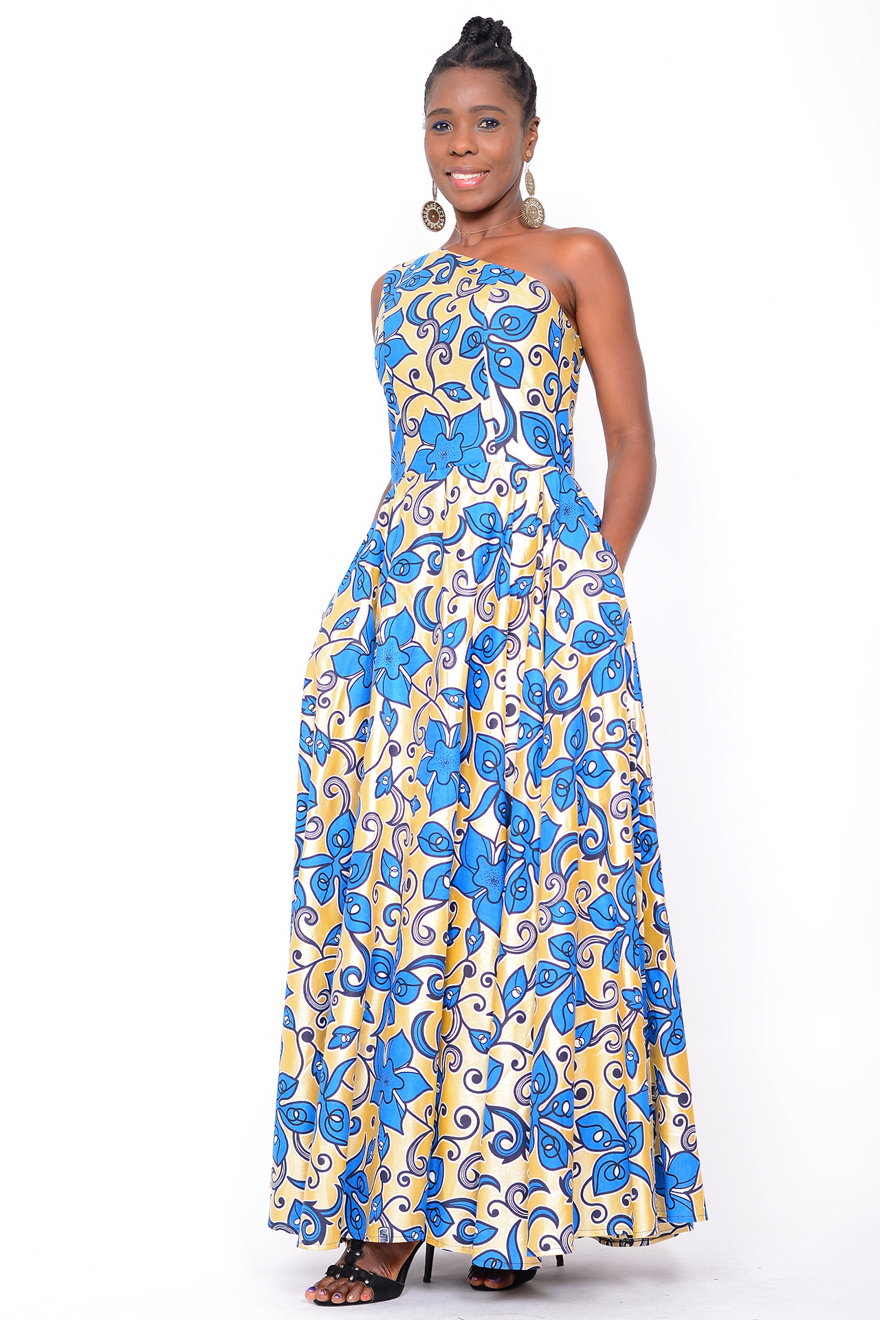 Afri Mode - Euge-W Kollektion 2024 -  Juni - das afrikanische Kleid Prima Bella