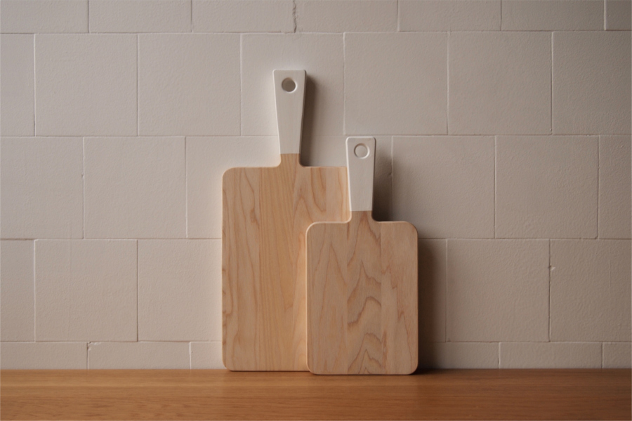 Schneidebrett Holz Design 2er-Set