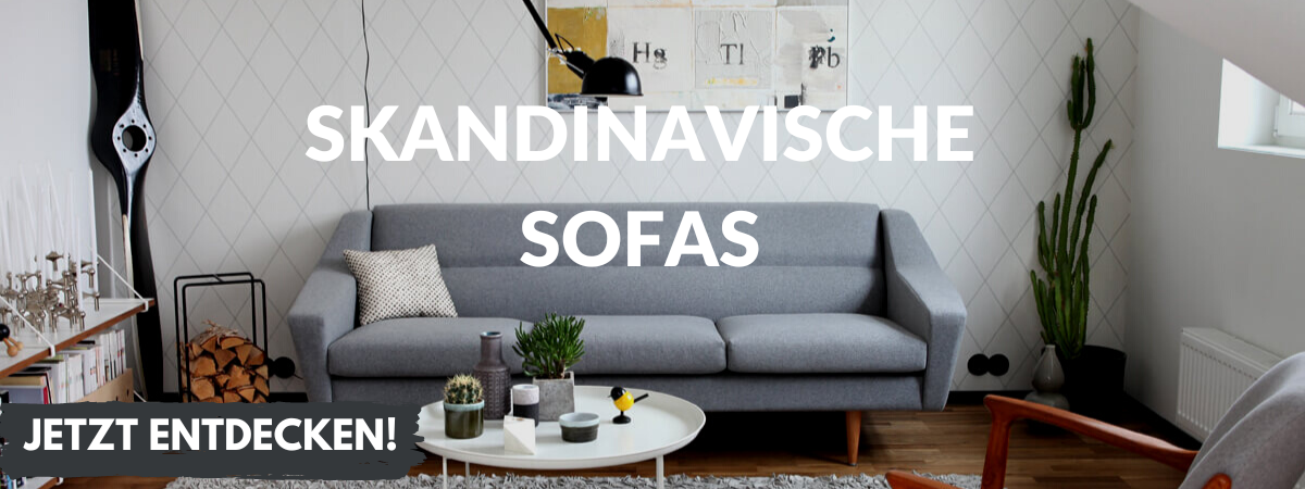 Minimalistische Sofas im skandinavischen Design