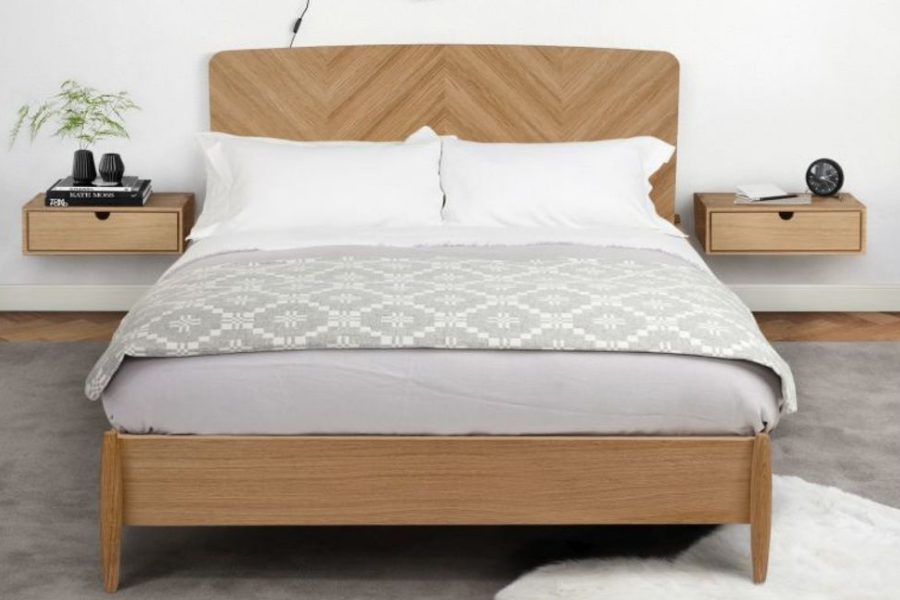 Betten aus Holz im skandinavischen Look