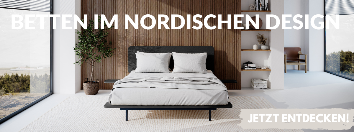 Betten im skandinavischen Design