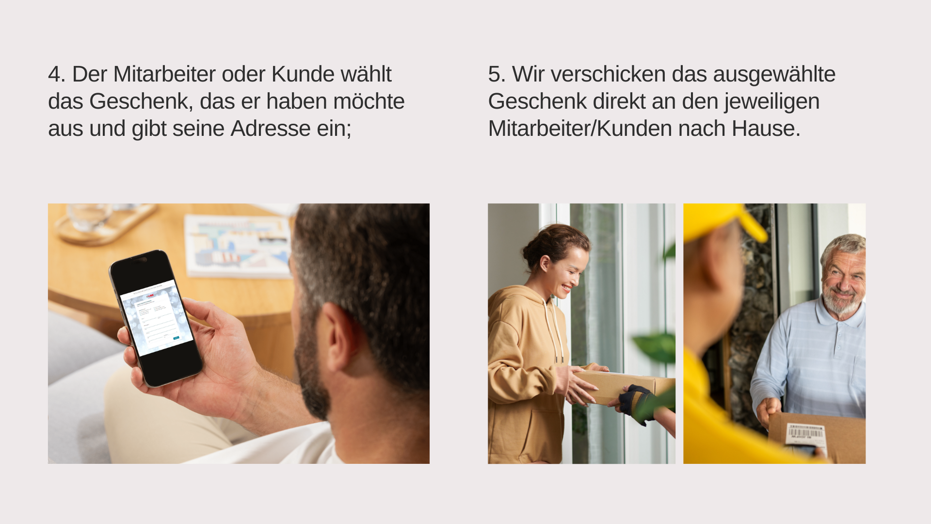 Geburtstagsgeschenke mit Auswahloption - für Mitarbeiter und Kunden