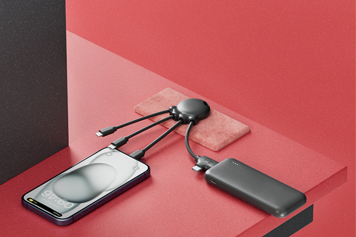 geschenke für mitarbeiter und kunden- multi-ladekabel octupus 4-in-1 schwarz