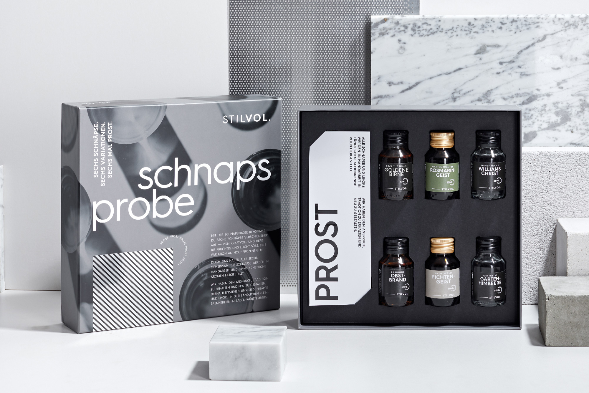 Trendige Cocktails als Firmengeschenk - Geschenkset Schnapsprobe