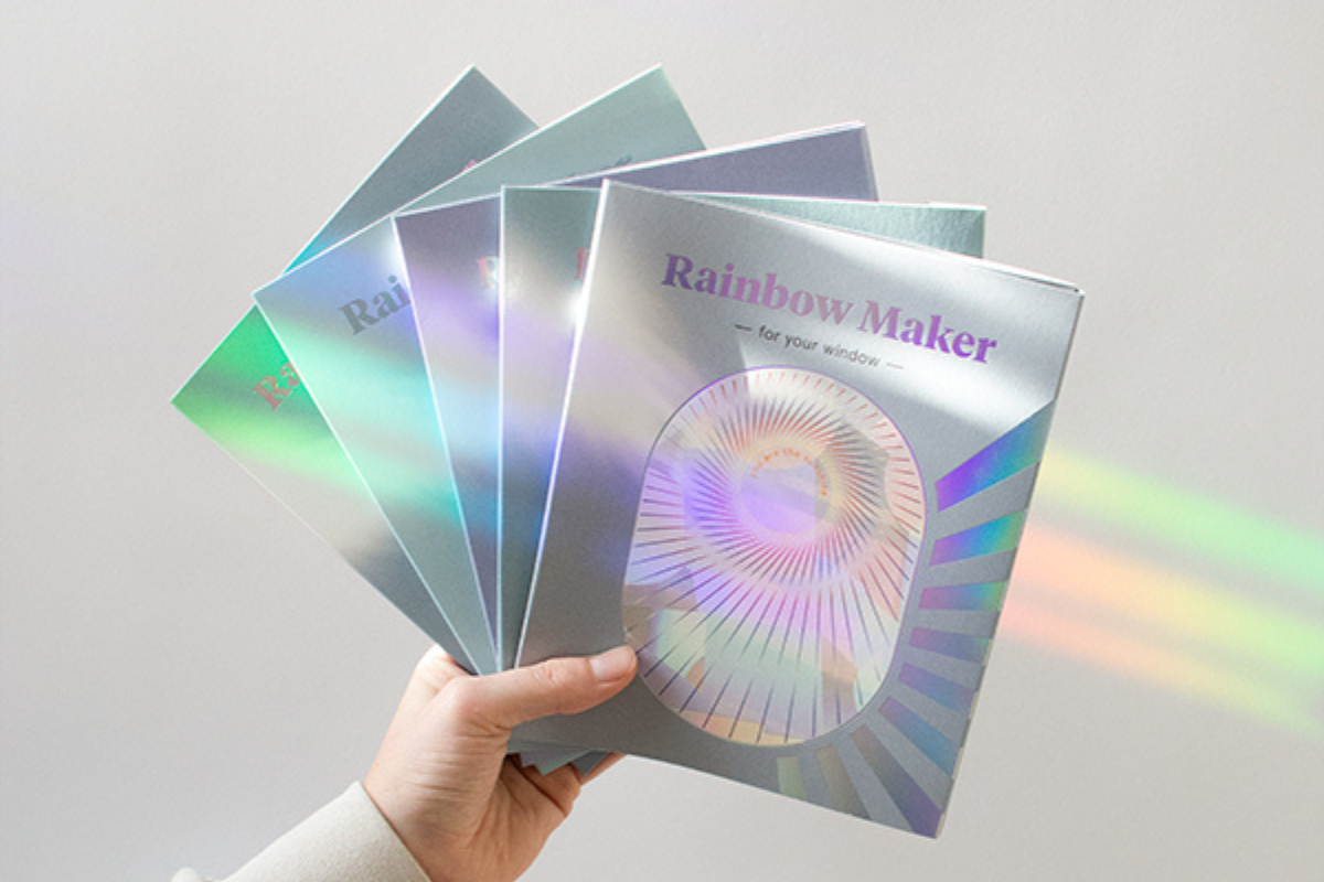 Kreative Geschenke für Kunden & Mitarbeiter -Regenbogensticker für das Fenster