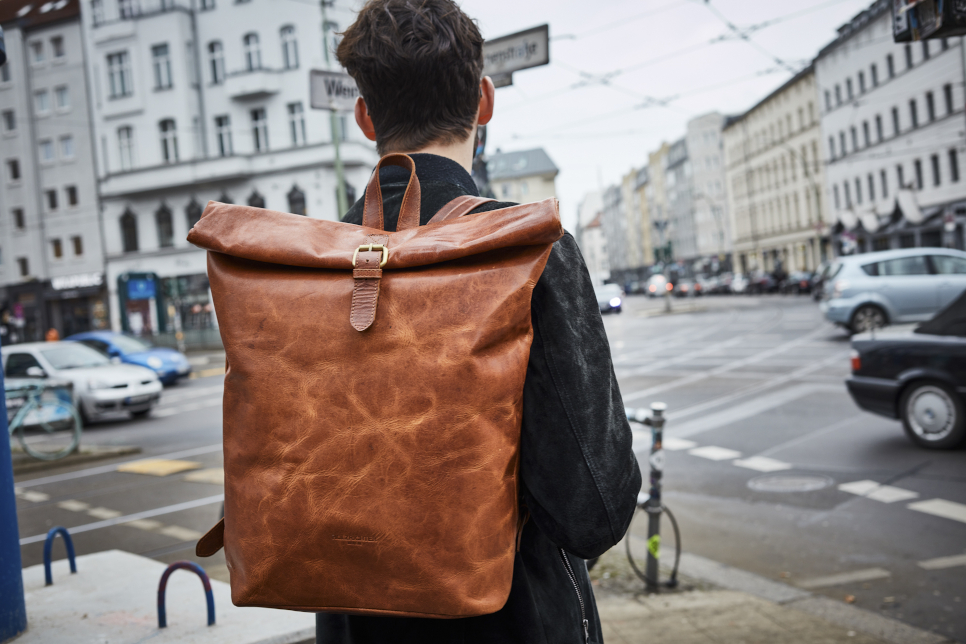 Men Leather Backpack