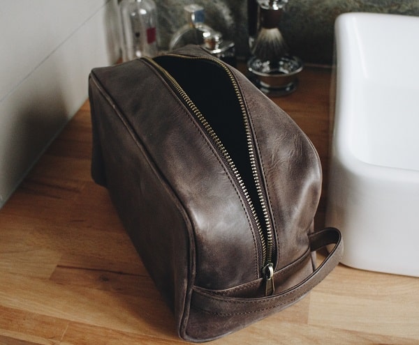 Wash Bag Leather