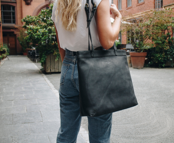 Leather Shopper Bag