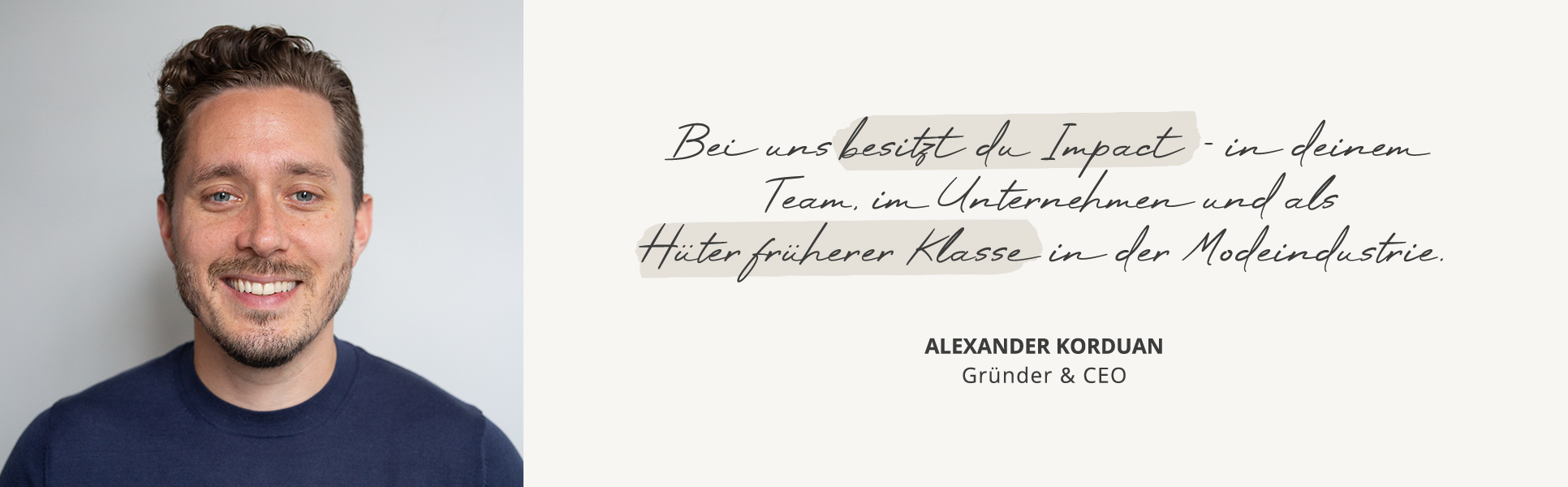 Alexander Korduan CEO/Gründer HOLZRICHTER Berlin