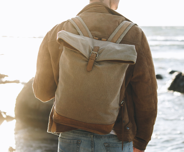 Herren Rucksack aus Leder