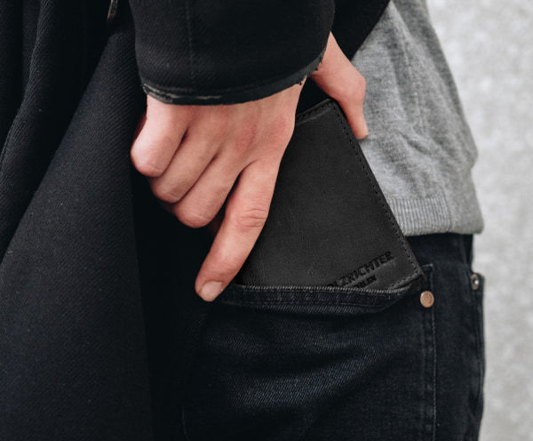 Slim Wallet aus Leder
