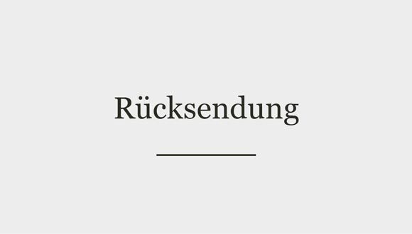 Rücksendung