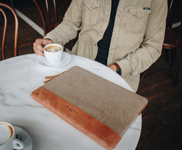 Laptop Tasche Canvas in Olive