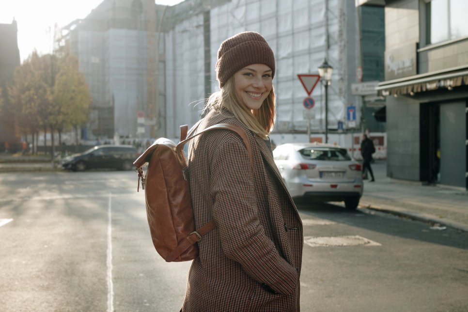 Women Leather Backpack