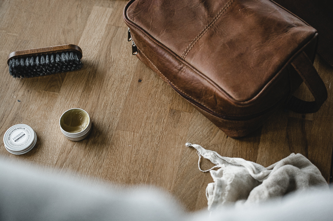 Leather Wash Bag