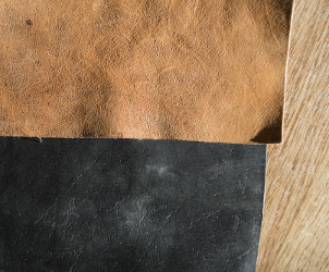 Vegetable tanned leather