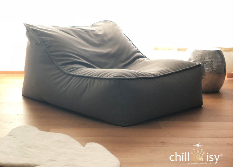 SESSEL Chill Easy Lounge, Farbe: Taupe, Abmessungen: L 125 x B 105 x H 35/65 cm