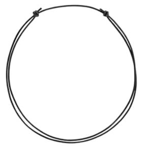 Lederband Knotenverschluss