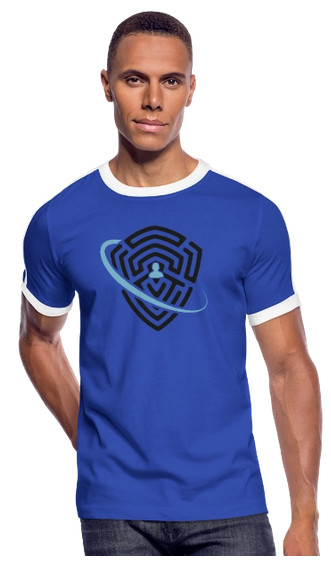 Männer T-Shirt Schutz Symbol
