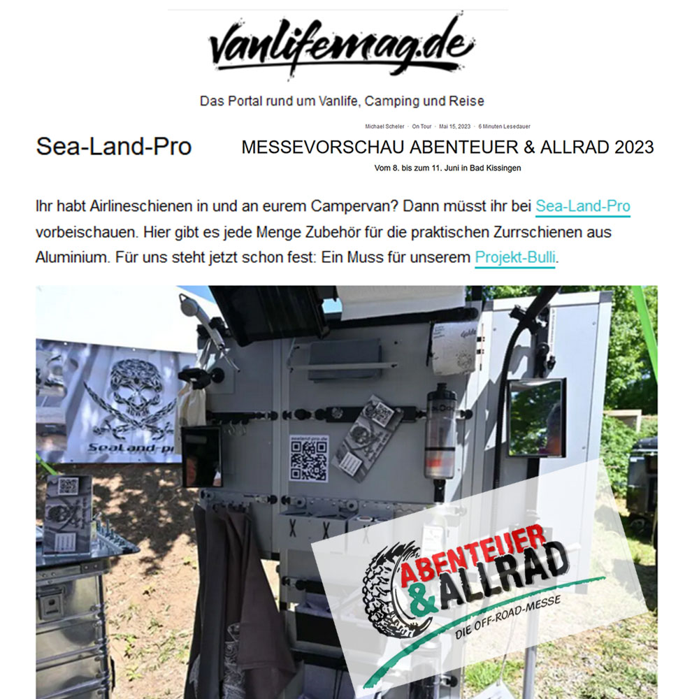 Messevorschau von Vanlifemag.de – SeaLand-pro