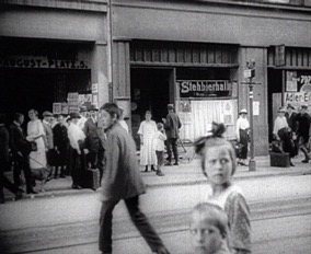Hannovers Altstadt 1924: Szenenbild aus dem Film "Der Kriminalfall in Hannover"