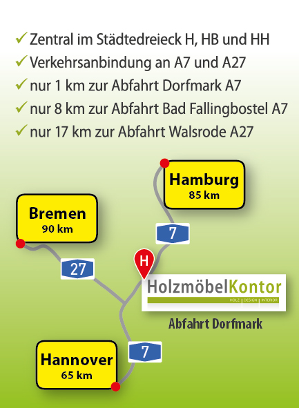 Anfahrt holzmoebelkontor.de