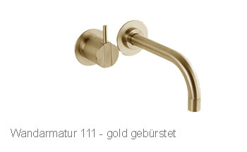 Vola 111 wall fitting gold