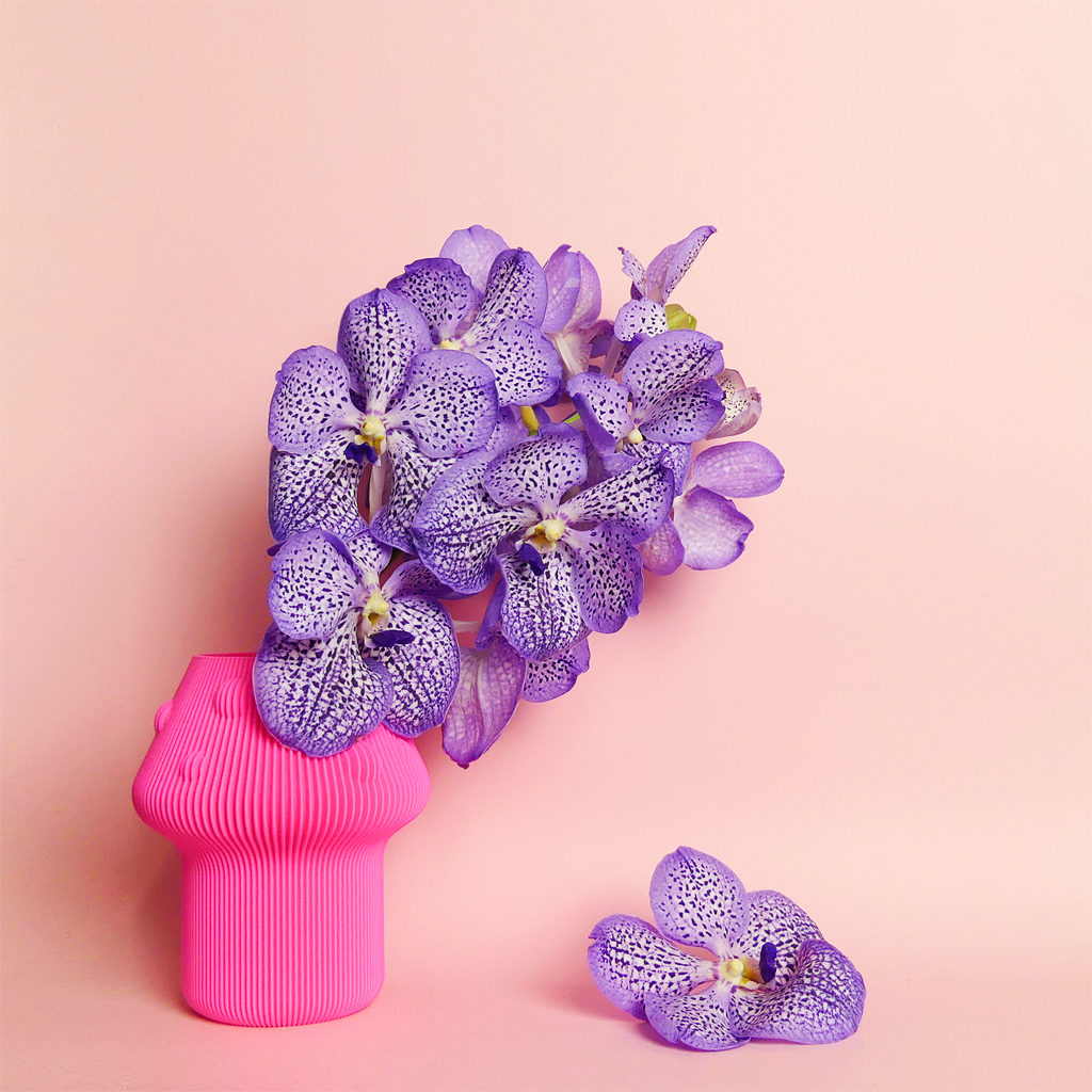 Magic Shroom Vase - neonpink