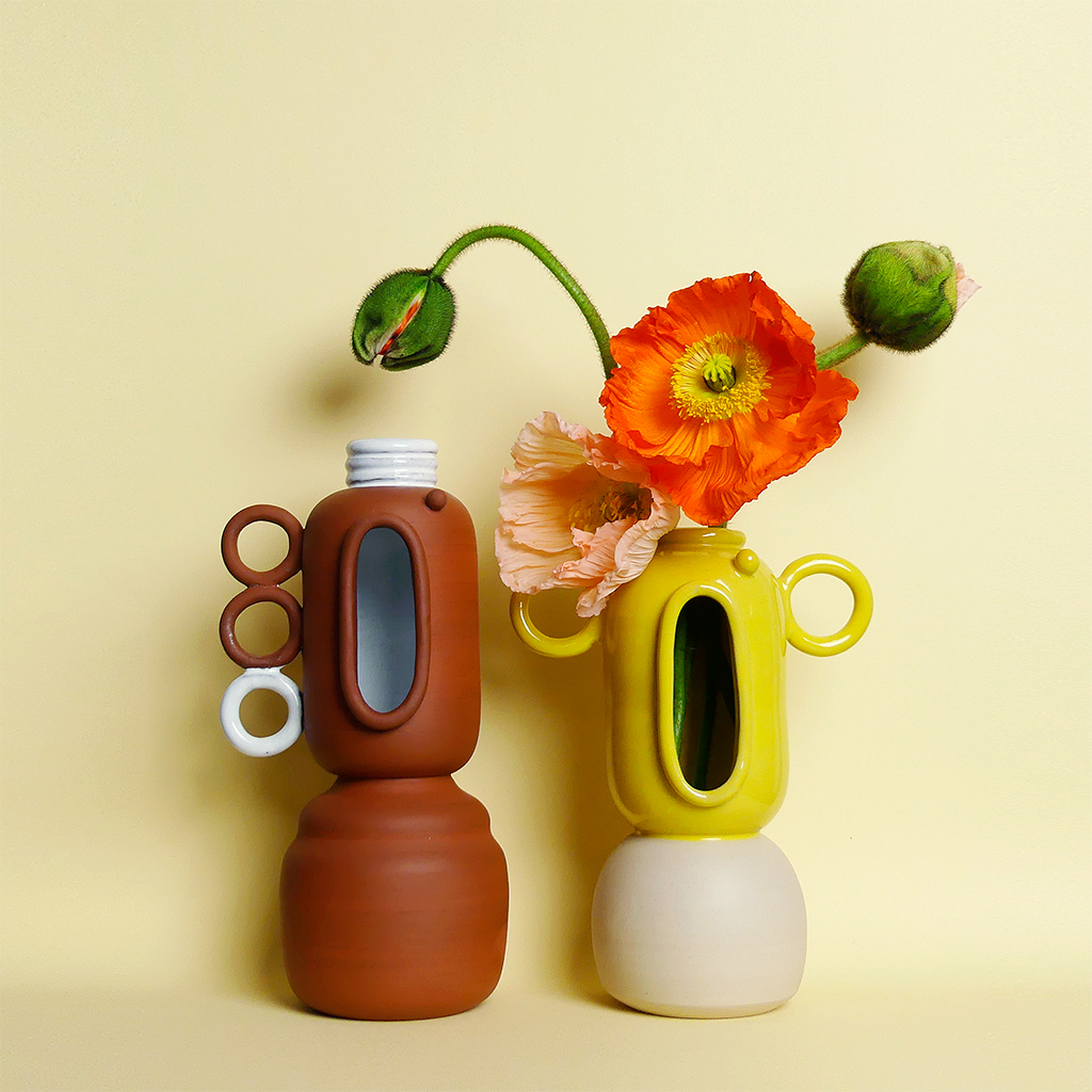 cou cou ceramic vases