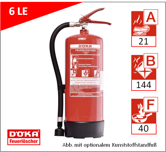 DÖKA Fettbrand-Feuerlöscher SN6Bio+